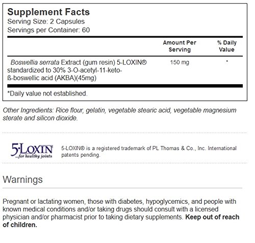 Botella Extracto Boswellia 5-Loxin-AKBA Vitacost