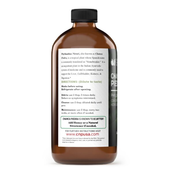 Botella extracto de Chanca Piedra orgánico natural 16oz