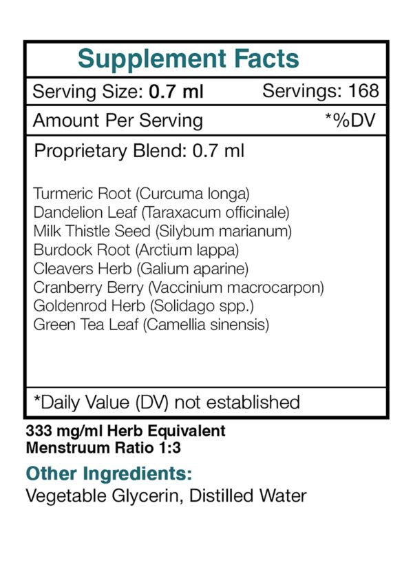 Botella extracto detox Tribal con ingredientes naturales