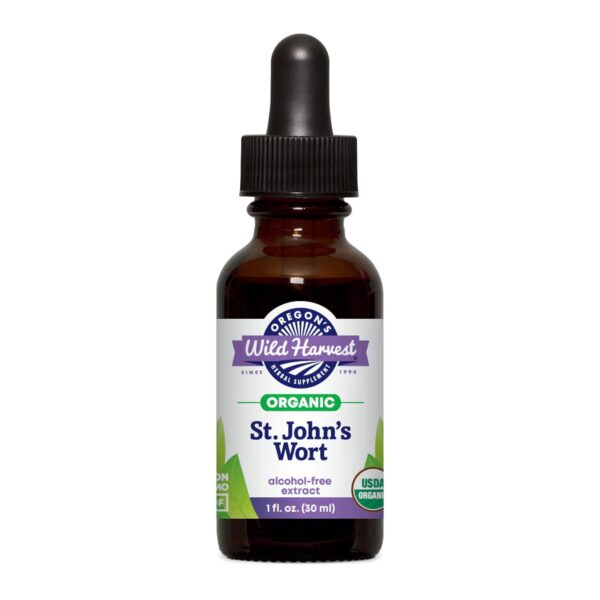 Botella extracto fresco orgánico hierba de San Juan 1 onza