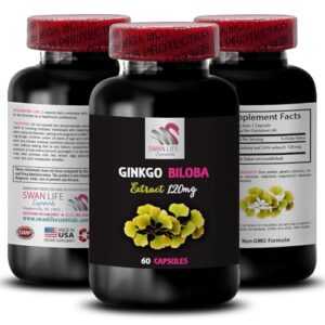 Botella de extracto de Ginkgo biloba en cápsulas 60 unidades