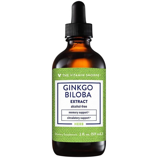 Botella Extracto Ginkgo Biloba The Vitamin Shoppe frente