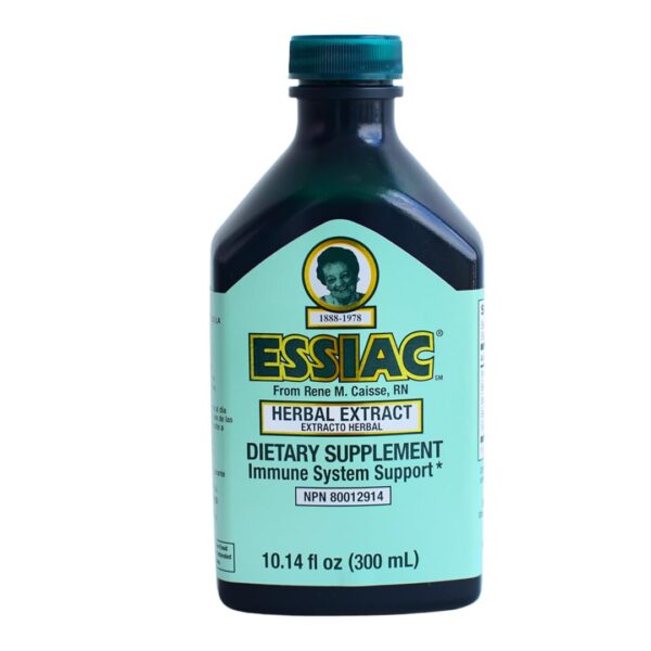 Botella oscura de extracto herbal líquido Essiac original 10.14 oz