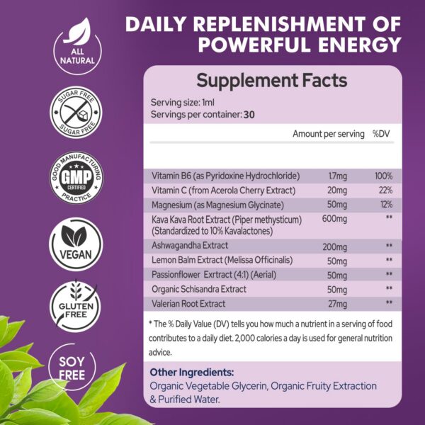 Version 1.0.0 Botella extracto Kava Kava JUYIHEAL 1 Fl Oz paquete de 3