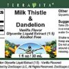 Version 1.0.0 Botella extracto líquido cardo mariano y diente de león sabor vainilla