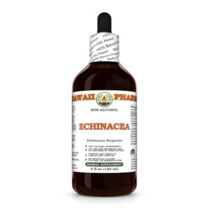 Botella de extracto líquido de echinacea 4 oz hecho en Hawái