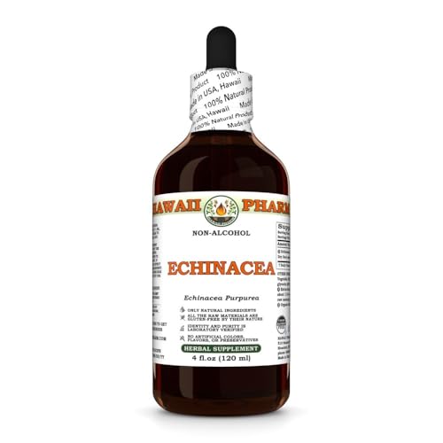 Version 1.0.0 Botella de extracto líquido de echinacea 4 oz hecho en Hawái