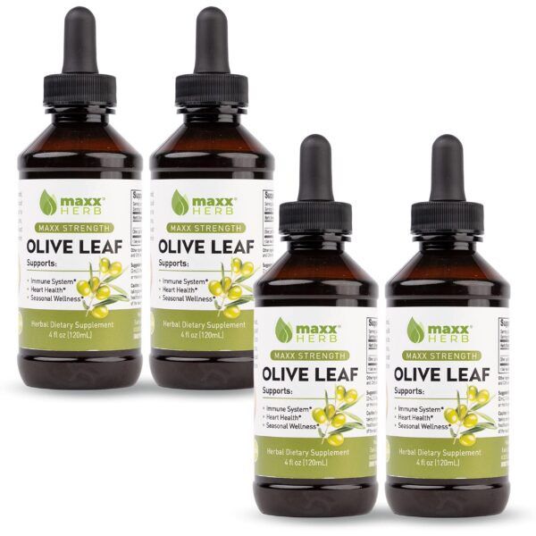 Botella extracto líquido hoja de olivo Maxx Herb 4 oz