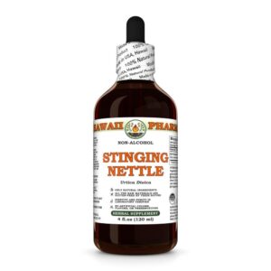 Version 1.0.0 Botella extracto líquido de hoja de ortiga orgánico Hawaii Pharm 4oz