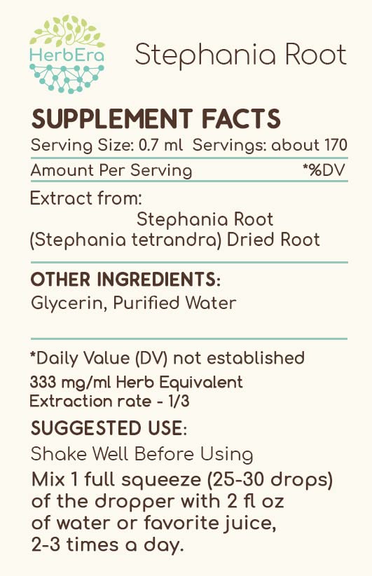Botella extracto líquido raíz de Stephania concentrado