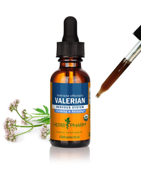 Botella extracto líquido raíz valeriana Herb Pharm