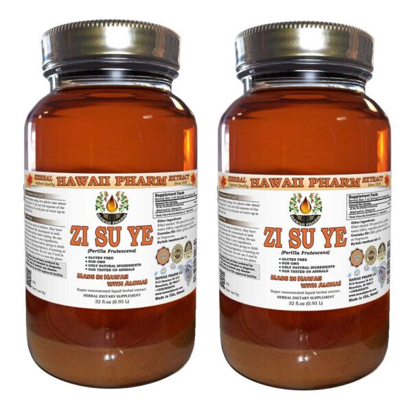 Botella de extracto líquido Zi Su Ye por Hawaii Pharm