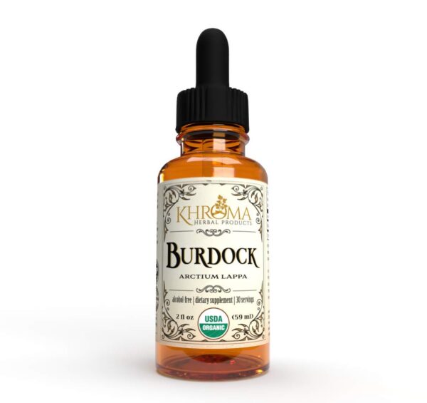Botella extracto orgánico de bardana sin alcohol Khroma Herbal