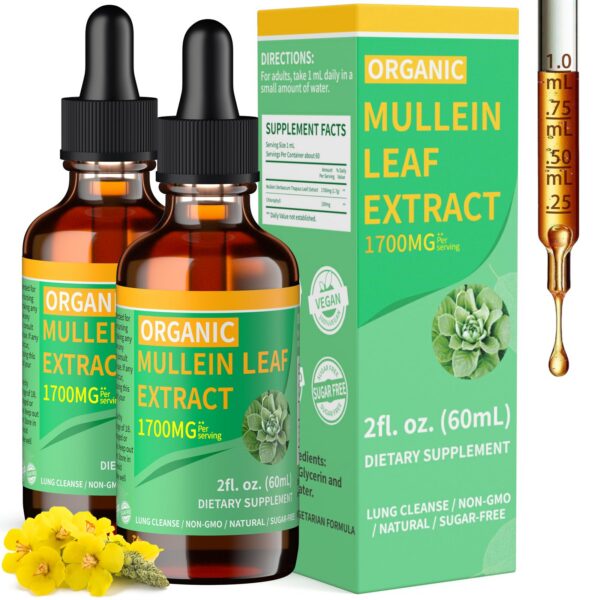 Botella gota extracto orgánico de hoja de gordolobo Mosslly