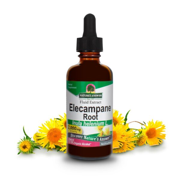Version 1.0.0 Botella extracto herbal raíz de elecampane Nature's Answer 2 oz