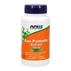 Botella extracto Saw Palmetto 320 mg Now Foods 90 softgels