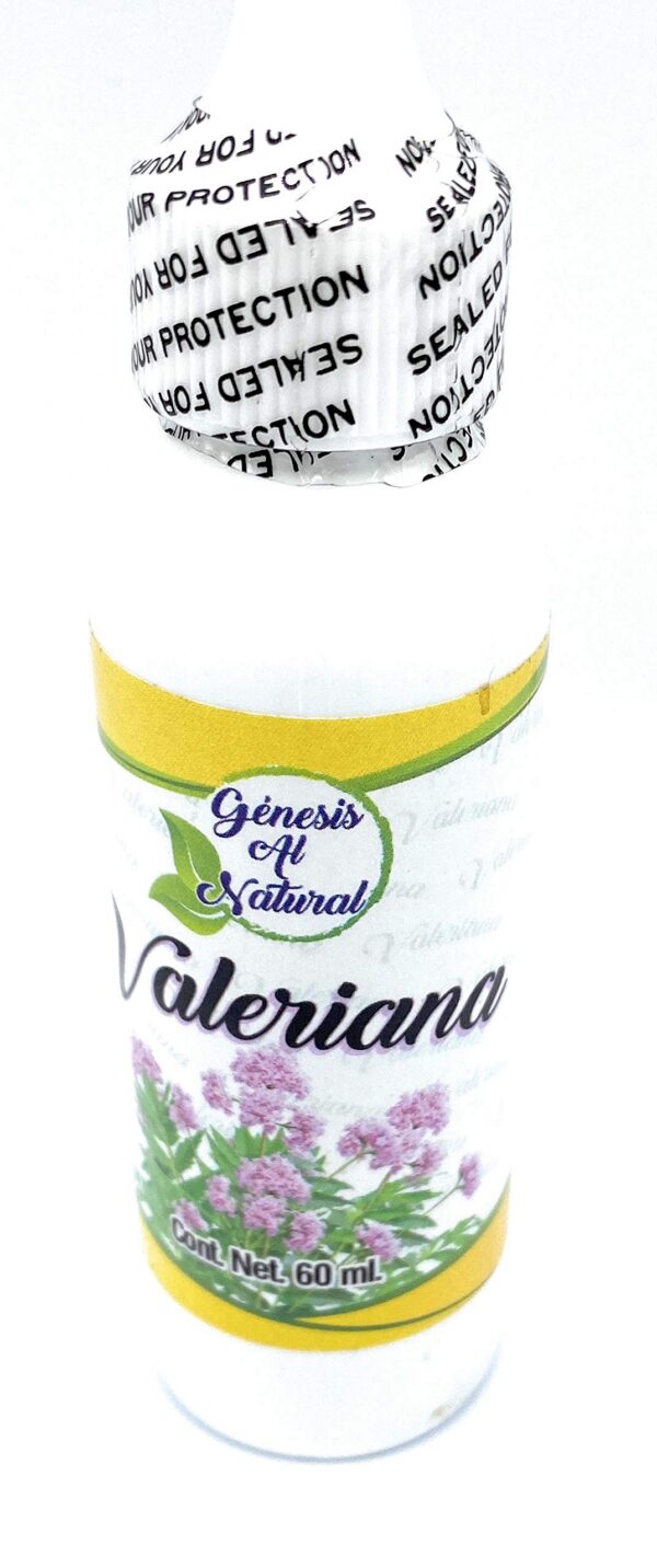 Botella de extracto de valeriana para relajación