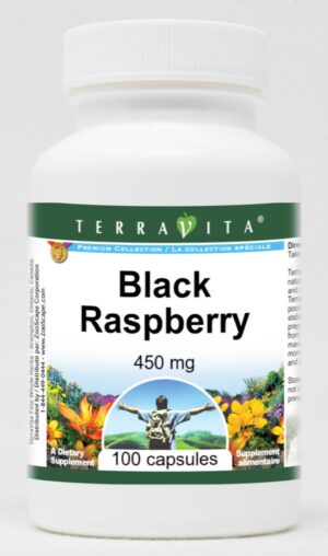 Version 1.0.0 Botella de frambuesa negra TerraVita 100 cápsulas 450 mg