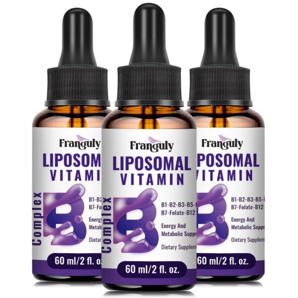 Botella Franguly complejo vitamina B líquida liposomal 6 oz
