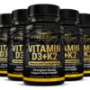 Botella Frezzor vitaminas D3 y K2 alta potencia 300 cápsulas blandas