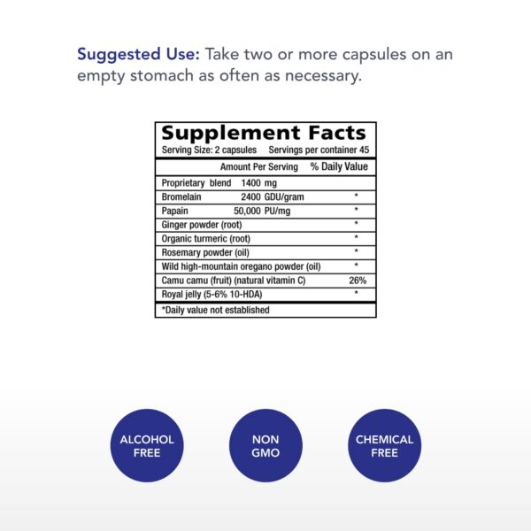 Version 1.0.0 Botella frontal Physician's Strength Infla-ex 90 cápsulas