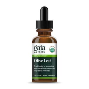 Botella Gaia Herbs Extracto de Hoja de Olivo líquido