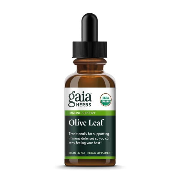 Botella Gaia Herbs Extracto de Hoja de Olivo líquido
