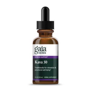 Botella Gaia Herbs Kava Root fuerza extra para calma natural