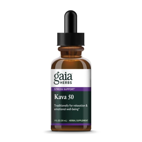 Version 1.0.0 Botella Gaia Herbs Kava Root fuerza extra para calma natural
