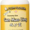 Botella Gan Mao Ling tamaño económico 500 tabletas Plum Flower