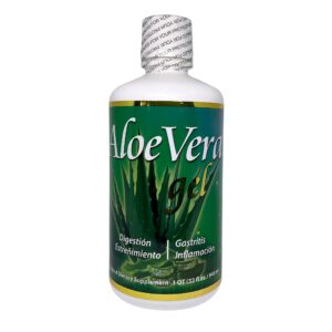 Botella de gel líquido aloe vera Productos El Colibrí 32 fl oz