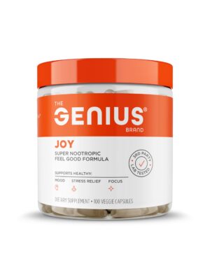 Botella Genius Joy suplemento nootrópico mejor ánimo