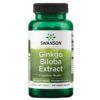 Botella de Ginkgo biloba 120 mg Swanson Ultra 100 cápsulas