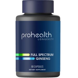 Version 1.0.0 Botella de ginseng ProHealth 1000mg 60 cápsulas