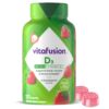 Botella de gominolas vitafusion vitamina D3 sabor fresa 120 piezas