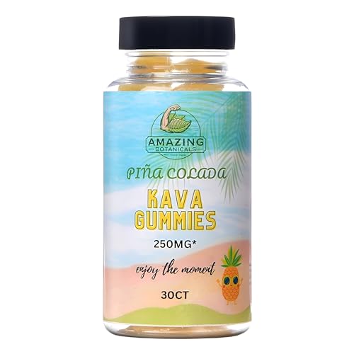 Version 1.0.0 Botella de gomitas Amazing Botanicals Kava sabor Pina Colada