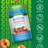 Botella gomitas de biotina Nature's Truth con sello vegano