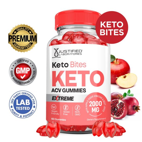 Version 1.0.0 Paquete lateral gomitas Keto Bits Keto ACV