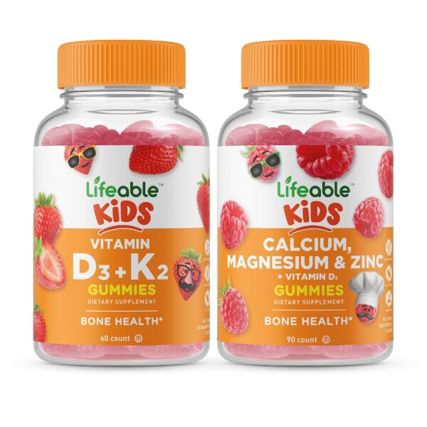 Botella gomitas Lifeable vitamina D3 y K2 para niños