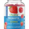 Botella gomitas probióticas Lifeable sin azúcar con fibra 90 piezas
