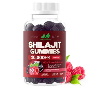 Version 1.0.0 Botella de gomitas de shilajit himalaya sabor frambuesa natural