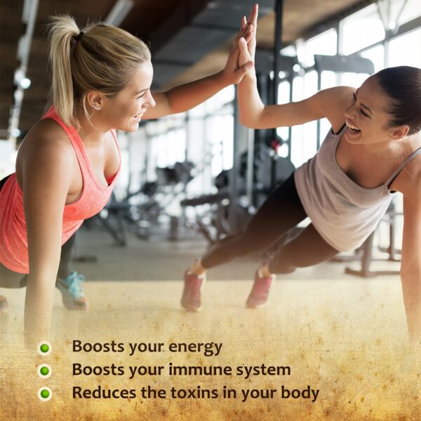 Botella de gotas líquidas de clorofila para detox y energía