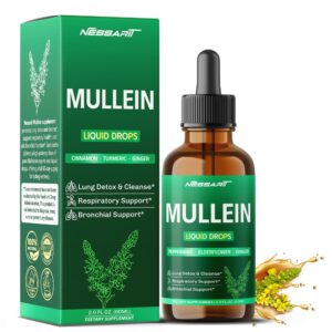 Version 1.0.0 Botella de gotas líquidas Mullein con menta y jengibre Nessarit