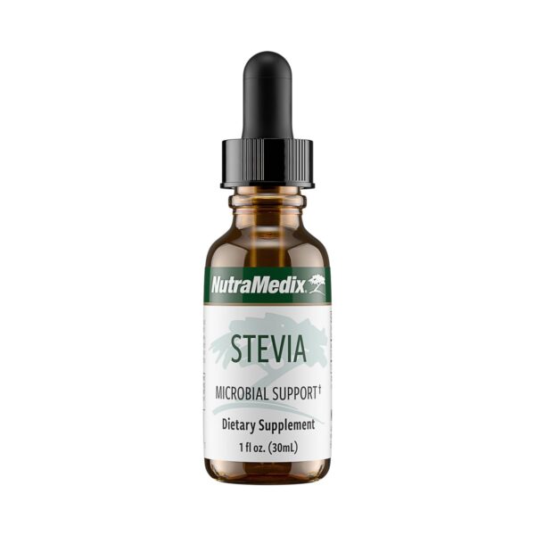 Botella de gotas líquidas de stevia NutraMedix