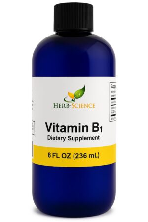 Version 1.0.0 Botella de gotas líquidas de vitamina B1 Herb-Science 8 fl oz