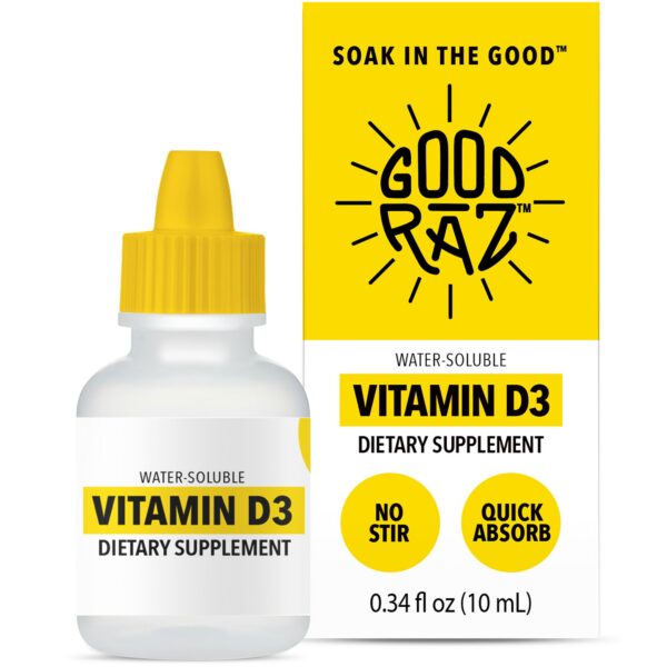 Botella gotas líquidas Vitamina D3 Good Raz para adultos