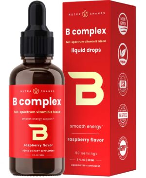 Botella gotas líquidas vitamina b complejo nutrachamps