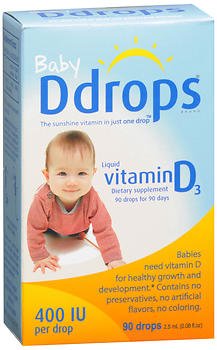 Botella gotas vitamina D bebé 400 UI Ddrops