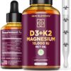 Botella gotas vitamina líquida d3 k2 10000 iu con magnesio