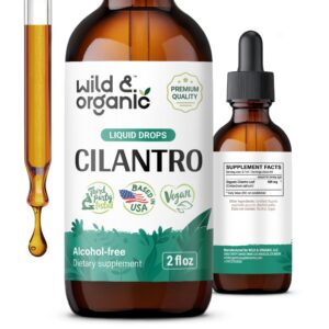 Botella gotas Wild & Organic cilantro detox 2 fl oz